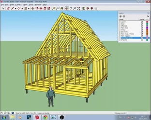 Уроки_ Проектирование дома в SketchUp