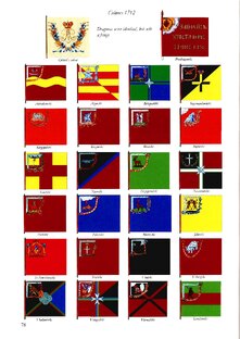 Полковые знамена.