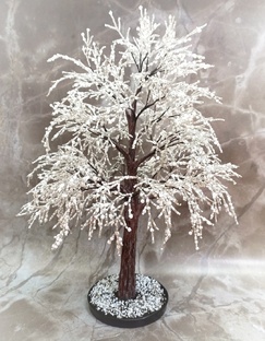 Дерево из бисера. Зимнее дерево. Мастер-класс