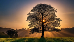 Силуэт дерева