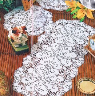 Овальные и прямоугольные салфетки крючком