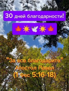 Проект "30 дней благодарности"