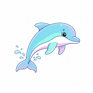 Как просто нарисовать дельфина