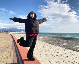 Адлер зимой 2026 г. отдых с Ники