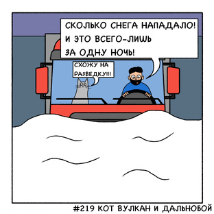 Новые выпуск комикса «Кот Вулкан и дальнобой»