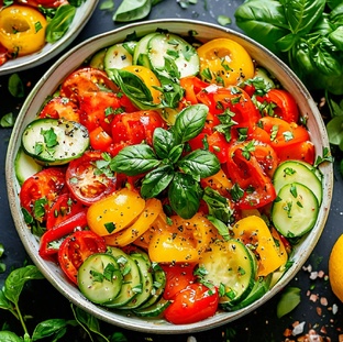 Вкусные салатики.