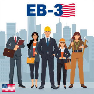 EB-3 — это иммиграционная виза США для работников трёх категорий