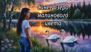 Роман Синее озеро малинового цвета