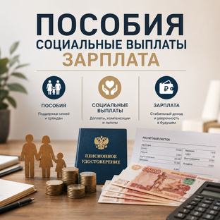 Пособия, социальные выплаты, зарплата