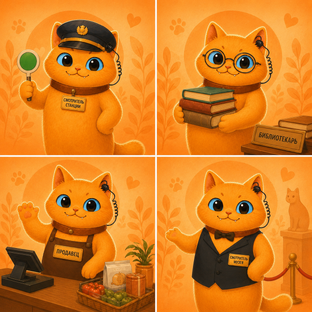 Коты-сотрудники