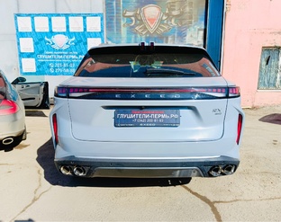 Exeed RX установка насадок на глушитель 