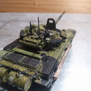 Диорамма с танком Т-72Б3