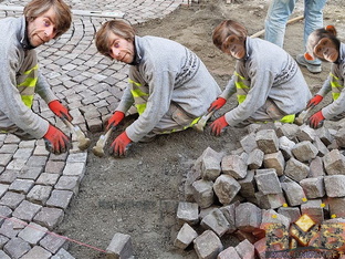 Вопрос ответ по укладке брусчатке 666 - №4