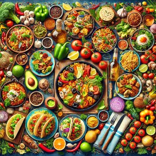 🌍🍽️ Блюда, вдохновлённые кухнями мира