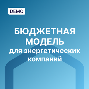 Бюджетная модель для энергетических компаний