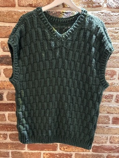 Вязаный жилет. Туториал