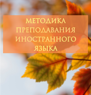 Методика преподавания иностранного языка