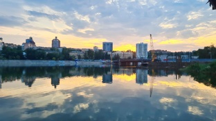 Закат в Донецке 