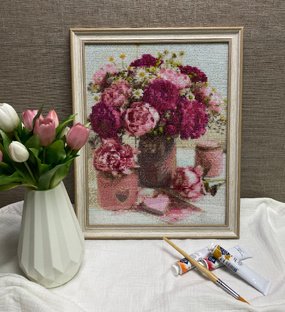 Оформление алмазной мозаики