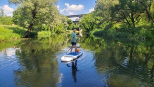 Баланс на Сапах - река и водохранилище - где удобнее учиться