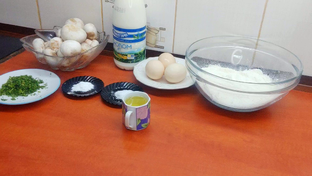 Блины грибные ! Очень вкусно и аппетитно !