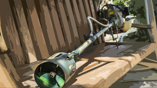 лодочный мотор из триммера