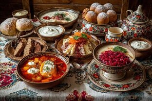 Рецепты блюд русской кухни, диетические рецепты.