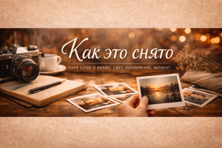 Как это снято.