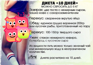 Специальные быстрые диеты