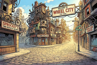 Комикс "WHEEL CITY"