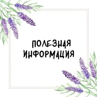 Полезная информация 