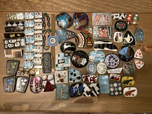 Советские украшения с эмалью