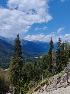 По границе Карачаево-Черкесской республике на велосипеде. 2024г