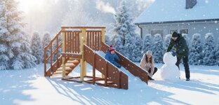 Все о зимних горках Савушка