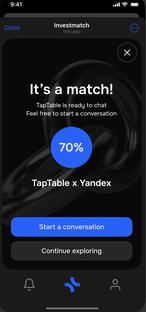 Стартап тиндер 