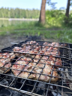 На мангале