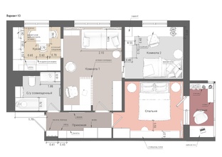 Трехкомнатная квартира на Мелитопольской в Москве