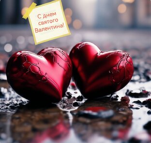С днём влюблённых. 
