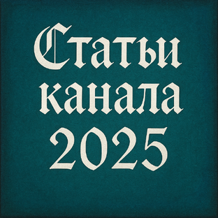Статьи за 2025 год