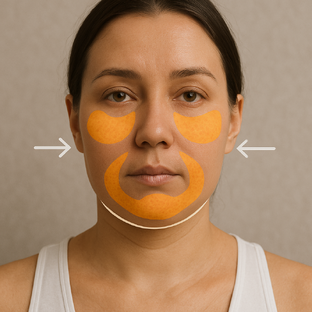 Похудение в области лица