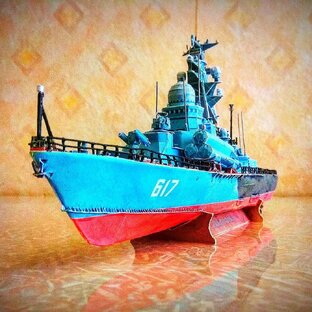 Модели военных кораблей ВМФ России. 