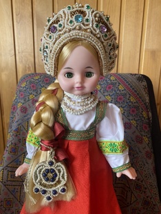 Вышитые венцы на кукол. Русские головные уборы.