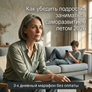 Марафон «Вот как убедить ребенка заниматься саморазвитием летом 2026 года»