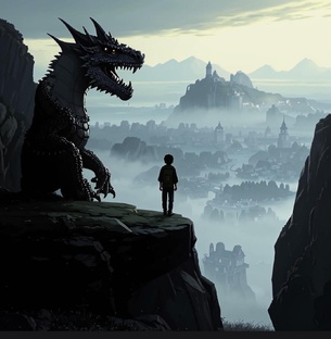 Мальчик Зик из деревни чёрных камней...