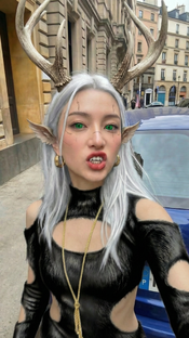 Танита - рогатая ИИ девушка инфлюэнсер