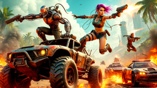 Стимпанк + Киберпанк Футуристическая игра фантастика с приключениями Rage2