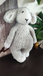 МК вяжем овечку спицами🐑