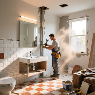 Ремонт ванной и туалета своими уками