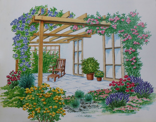 Площадки отдыха в саду