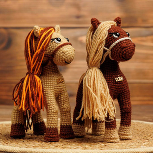 Вязаные Лошадки 